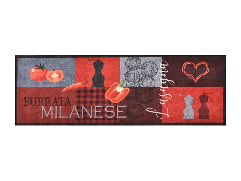 Tapis de cuisine lavable Tomates 45x150 cm