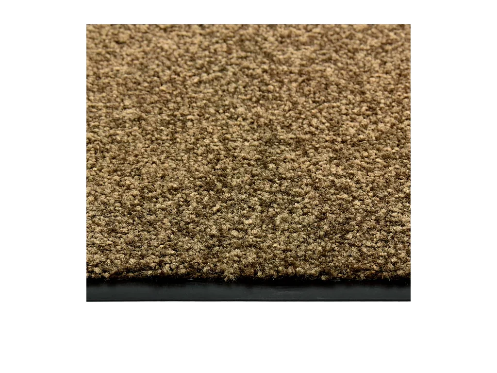 Felpudo lavable Marrón 90x120 cm