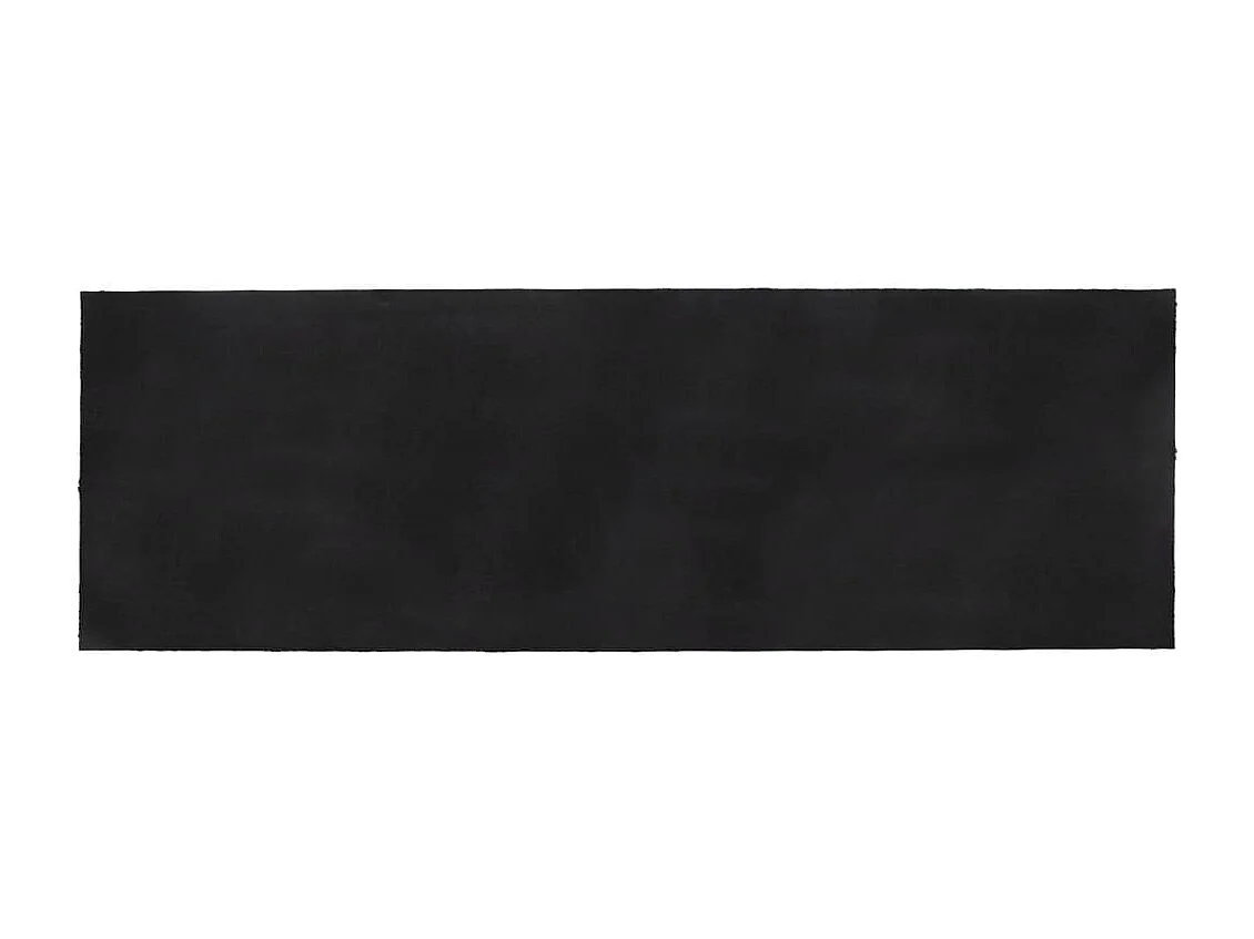 Donkergrijze deurmat 100x300 cm getuft kokosvezel