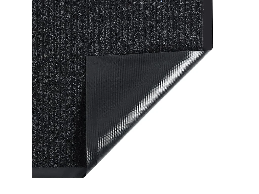 Capacho listrado antracite 80x120 cm