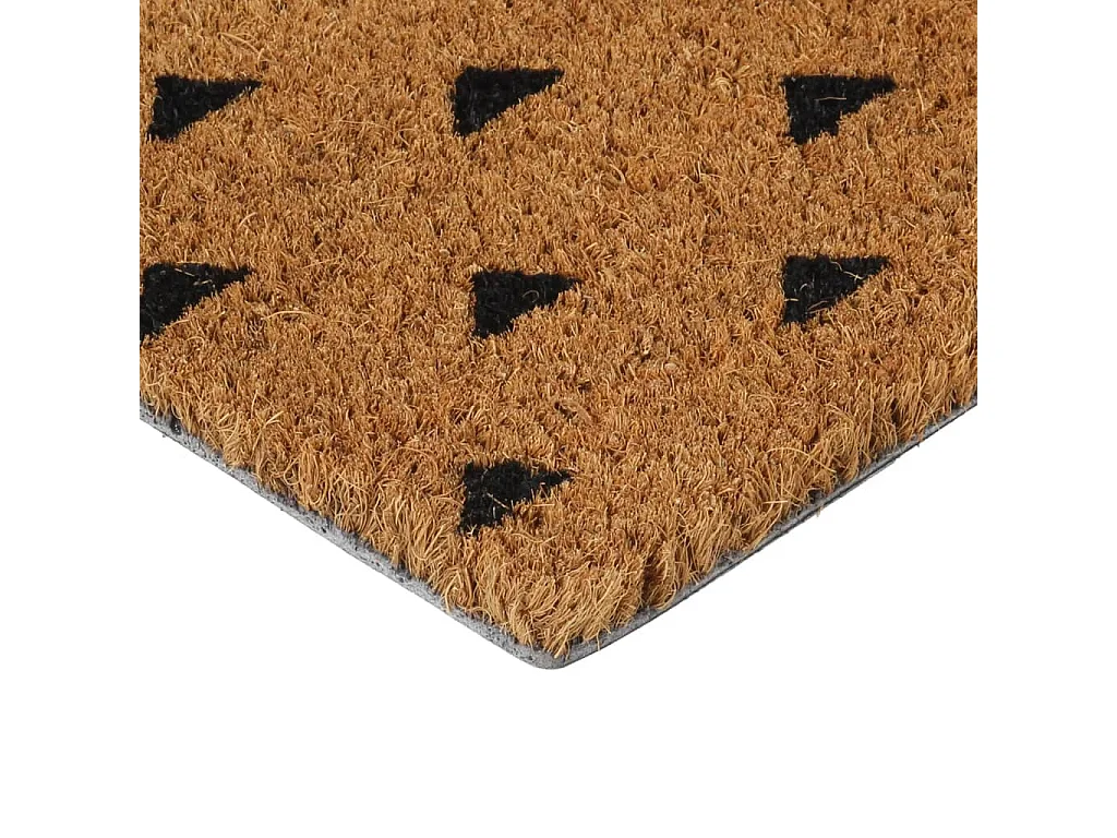 Zerbino naturale 40x60 cm capitonnè in fibra di cocco