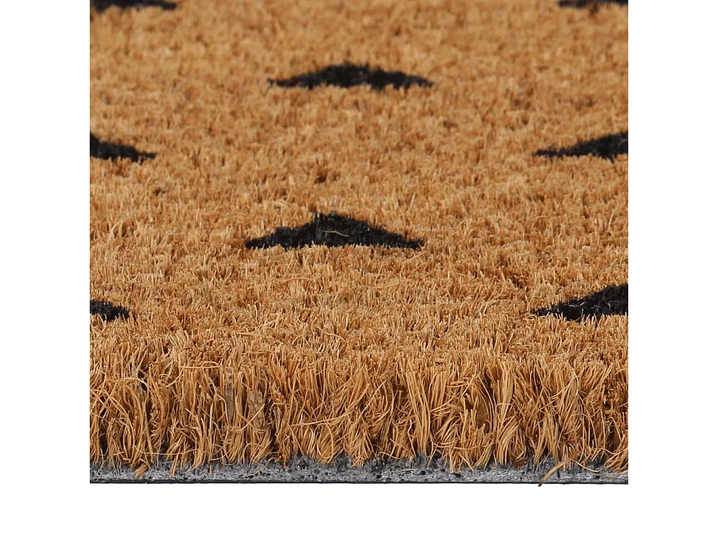 Zerbino naturale 40x60 cm capitonnè in fibra di cocco