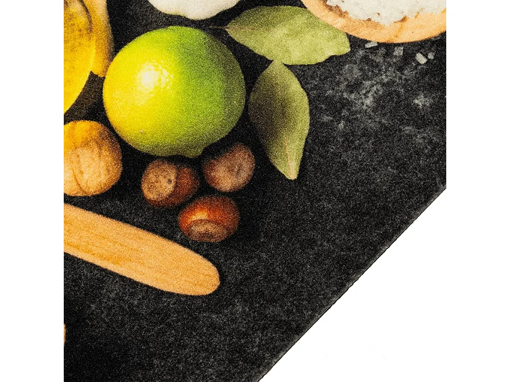 Tappeto da cucina lavabile stampa spezie 60x180 cm in velluto