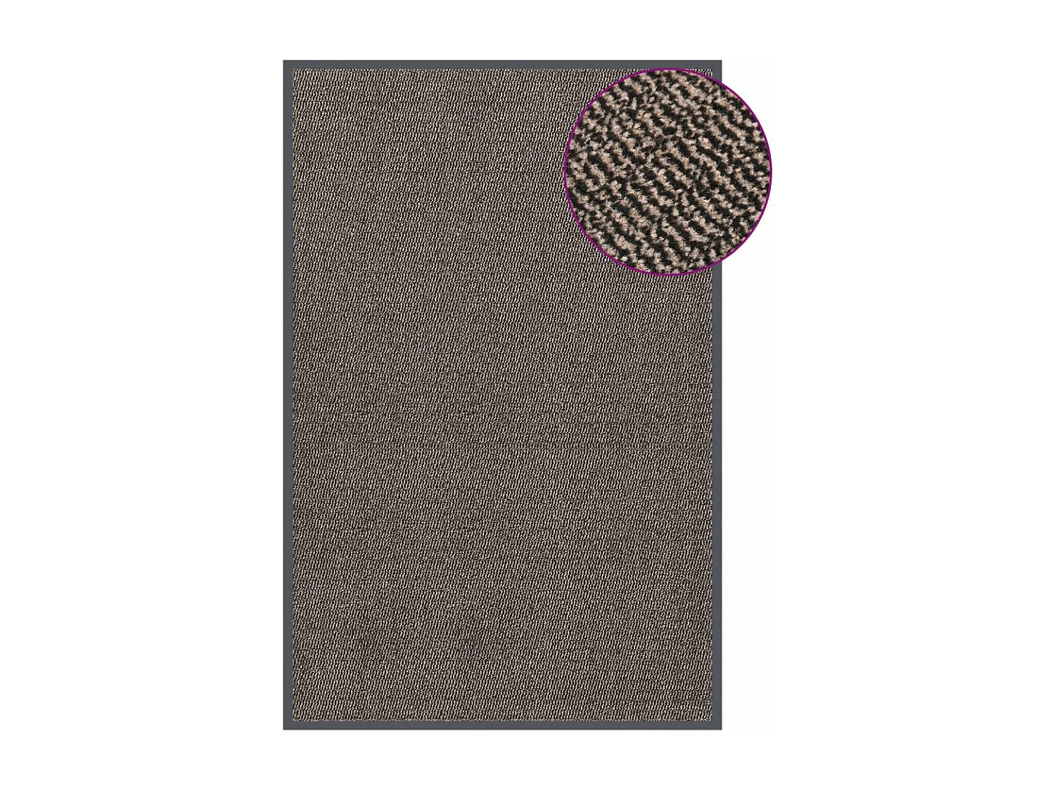 Zerbino capitonnè 120x180 cm Testa di moro