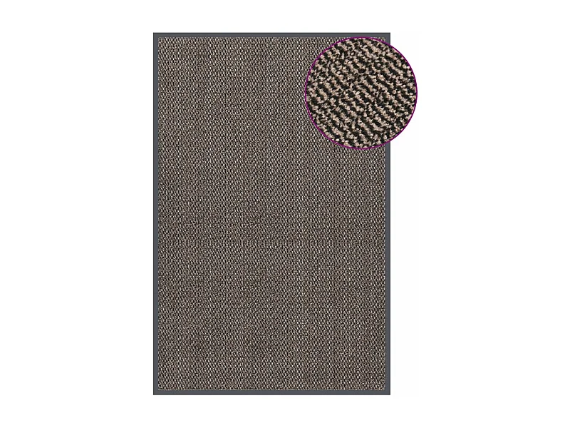 Felpudo capitoné 120x180 cm Marrón oscuro