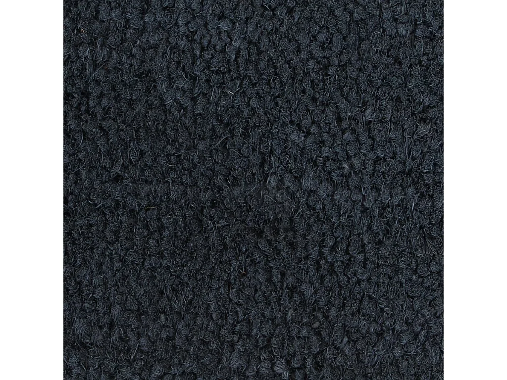 Felpudo gris oscuro 80x100 cm fibra de coco capitoné