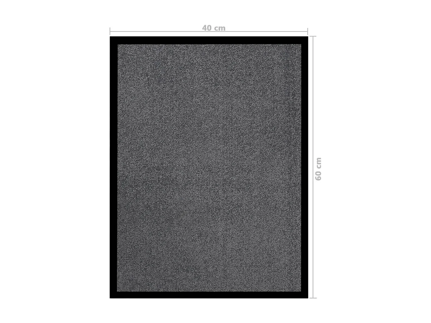 Zerbino antracite 40x60 cm