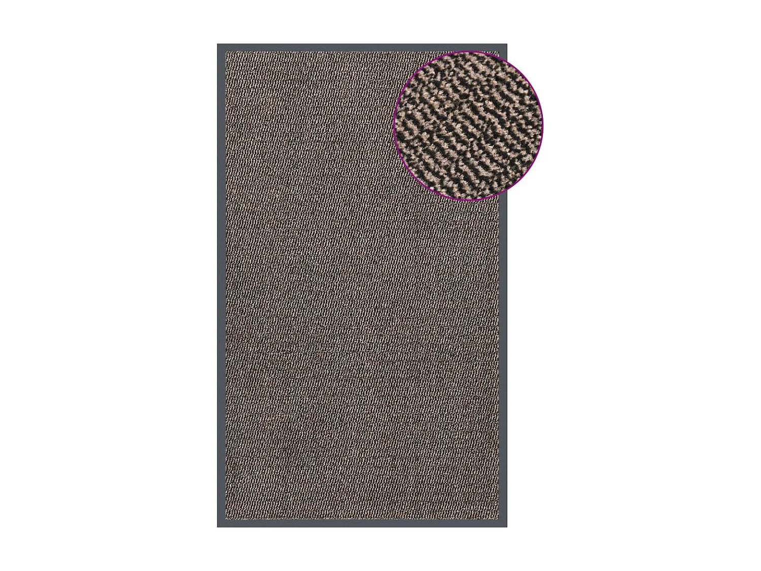 Paillasson touffeté 90x150 cm Marron foncé