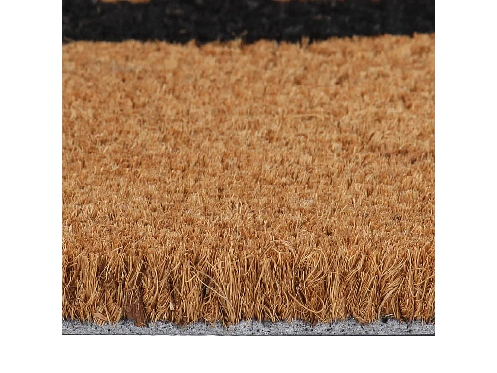 Tapis de porte naturel 45x75 cm fibre de coco touffeté