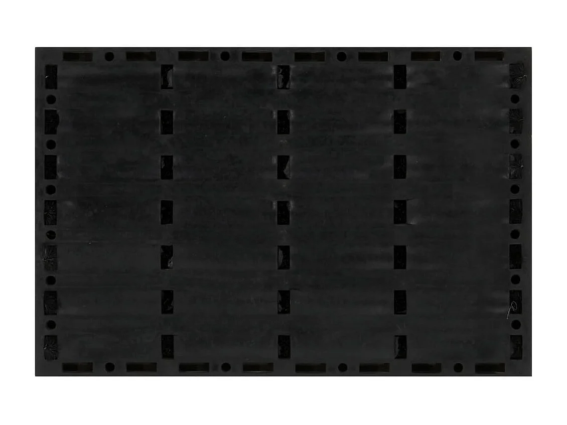 Capacho retangular 40x60 cm borracha e fibra de coco