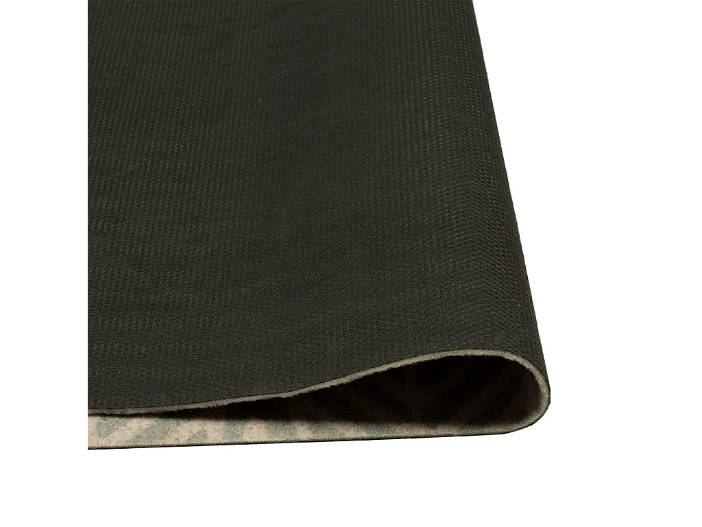 Tapis de cuisine lavable impression feuilles 60x300 cm velours