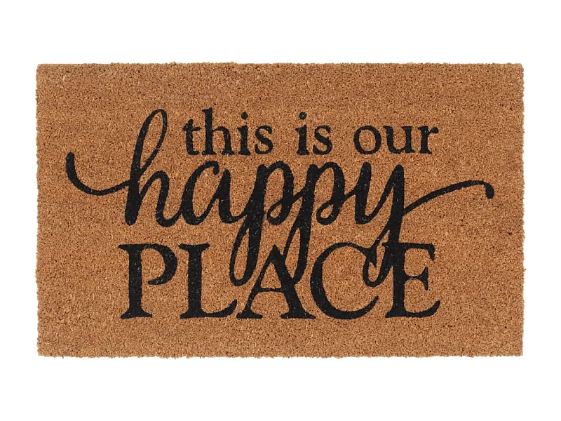 Tapis de porte naturel 45x75 cm fibre de coco touffeté