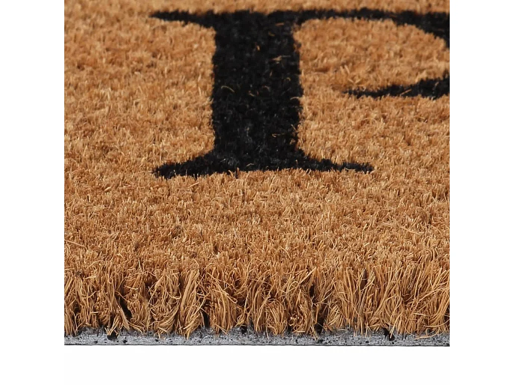 Tapis de porte naturel 45x75 cm fibre de coco touffeté