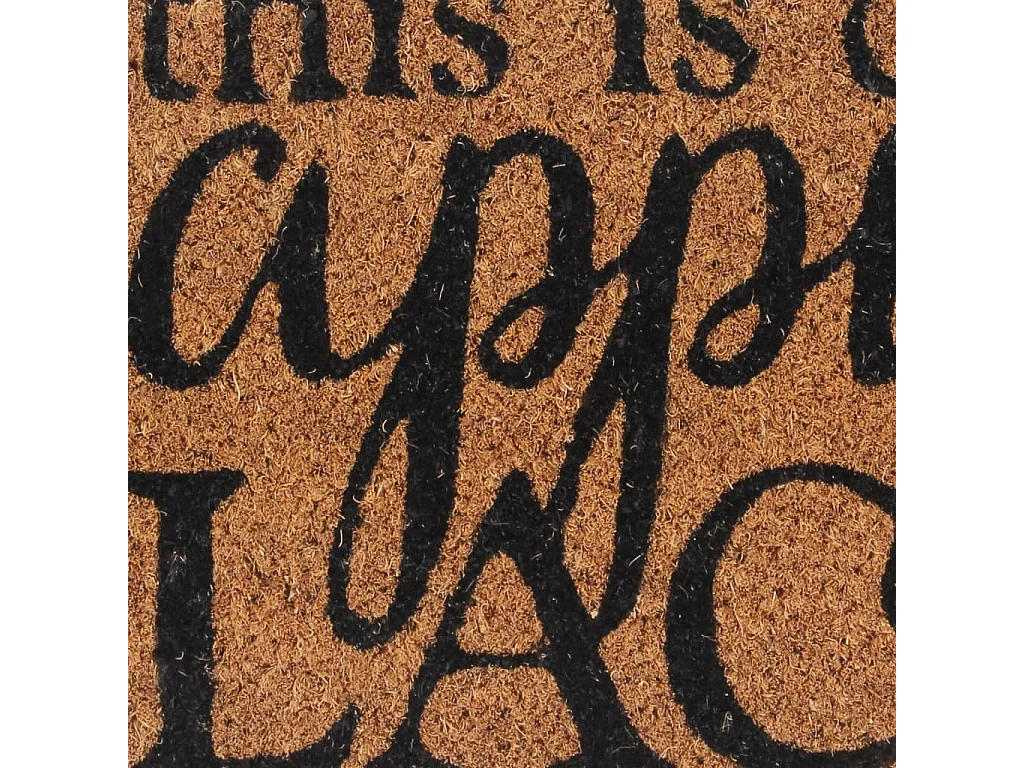 Tapis de porte naturel 45x75 cm fibre de coco touffeté