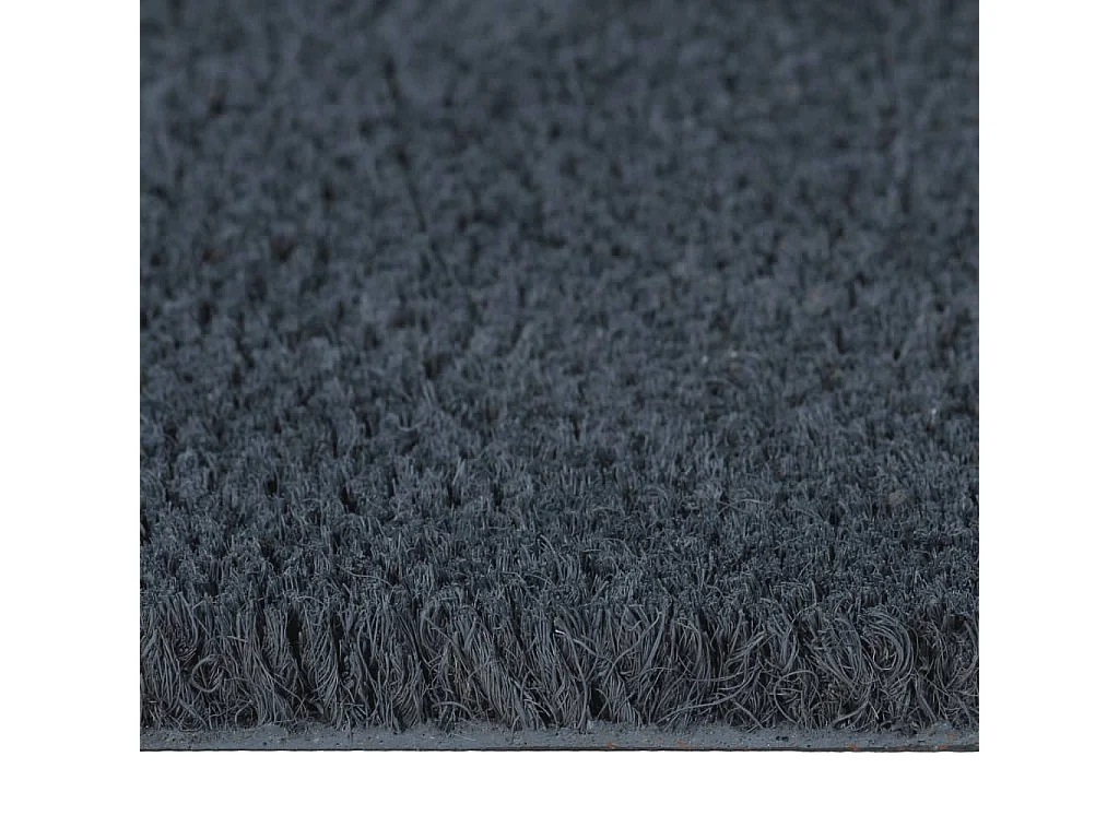 Felpudo 2 uds gris oscuro 40x60 cm fibra de coco capitoné