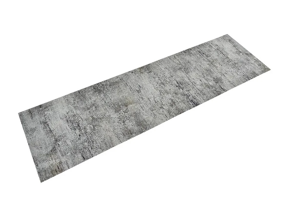 Tapis de cuisine lavable impression béton 45x150 cm velours