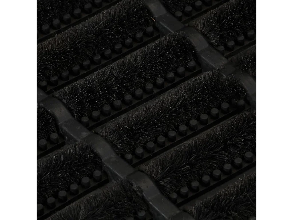 Zerbino rettangolare 45x75 cm in gomma e fibra di cocco