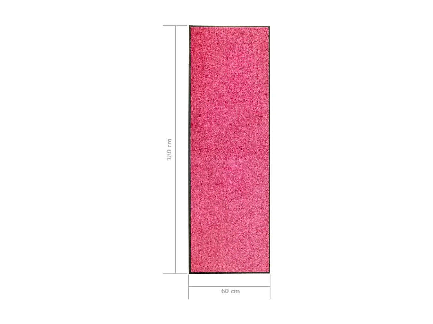 Wasbare deurmat Roze 60x180 cm
