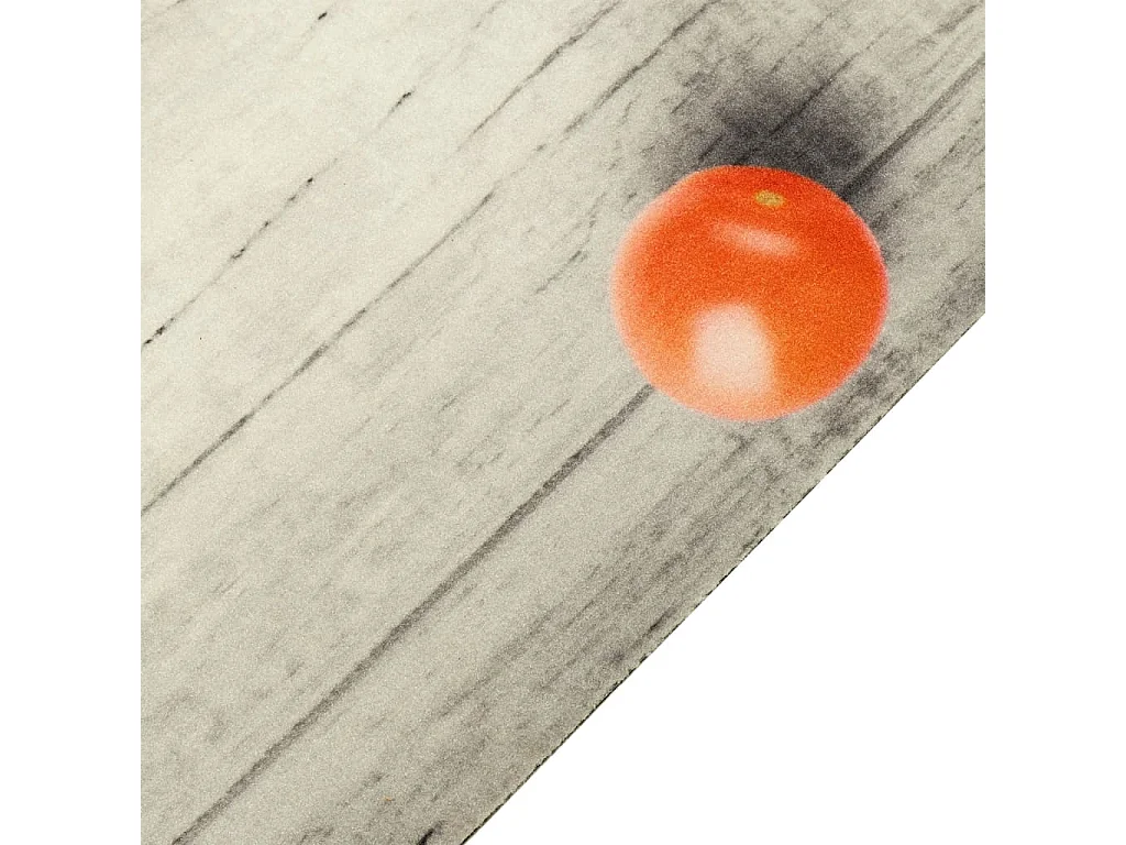 Alfombra de cocina lavable estampado tomate 60x300cm terciopelo