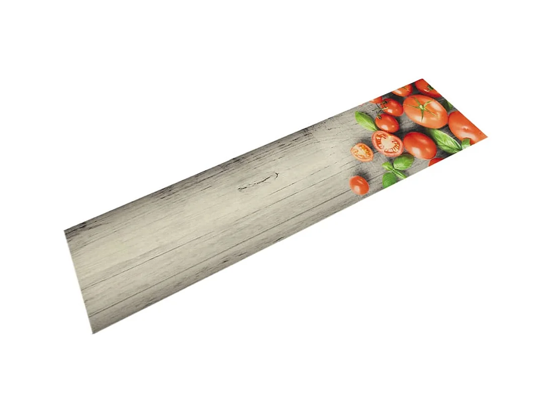 Tappeto da cucina lavabile stampa pomodoro 60x300 cm in velluto