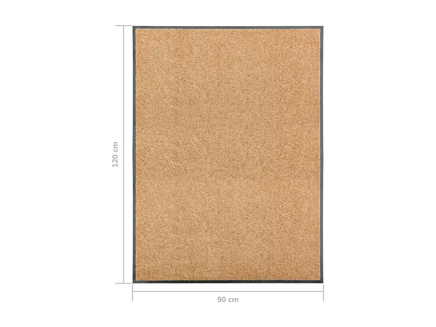 Felpudo lavable Crema 90x120 cm
