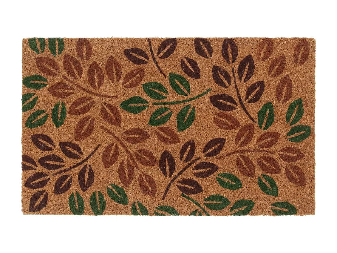 Tapis de porte naturel 45x75 cm fibre de coco touffeté