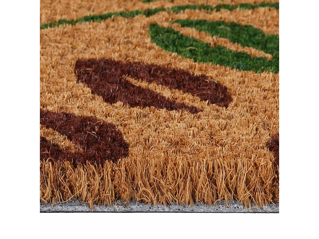 Tapis de porte naturel 45x75 cm fibre de coco touffeté