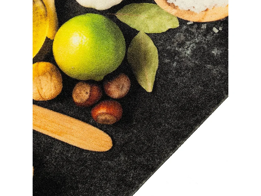 Tappeto da cucina lavabile stampa spezie 45x150 cm in velluto
