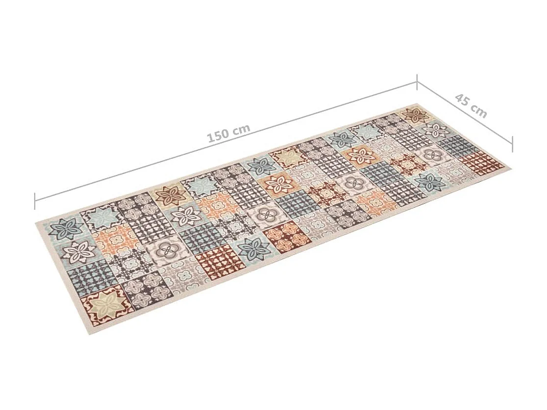 Tapis de cuisine lavable Couleur mosaïque 45x150 cm