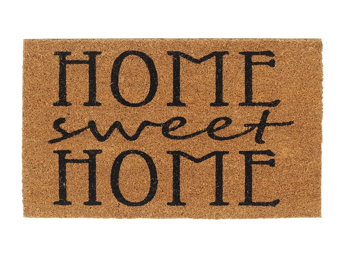 Tapis de porte naturel 45x75 cm fibre de coco touffeté