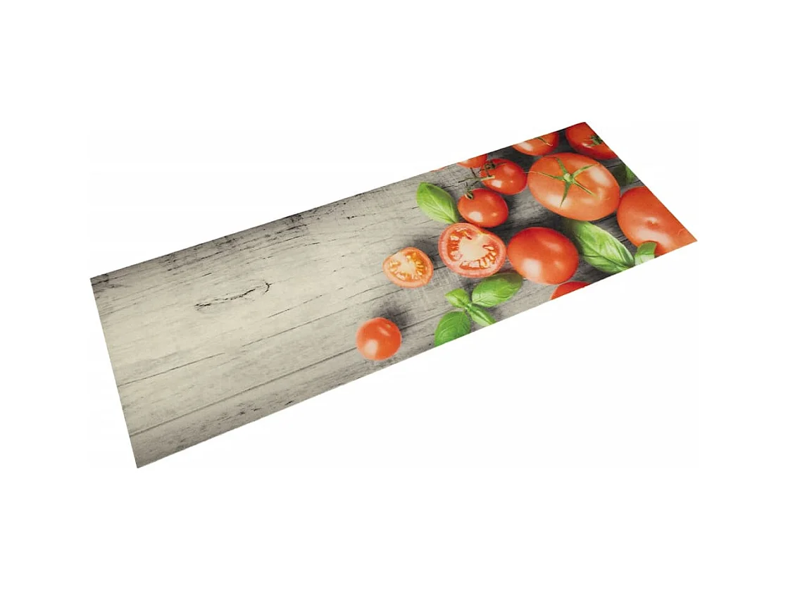 Tappeto da cucina lavabile stampa pomodoro 60x180 cm in velluto