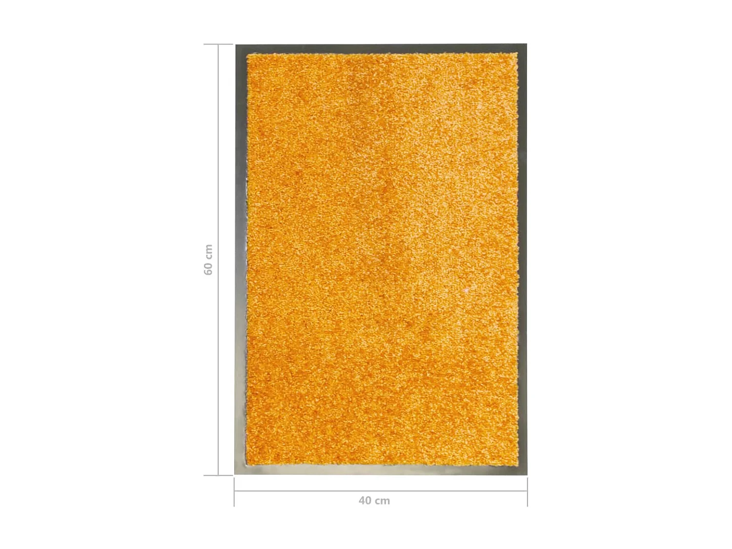 Felpudo lavable naranja 40x60 cm