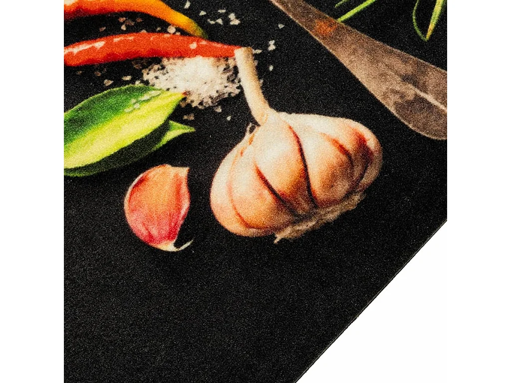Tappeto da cucina lavabile stampa spezie 60x180 cm in velluto
