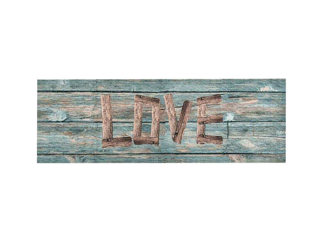 Alfombra de cocina lavable Love 60x300 cm