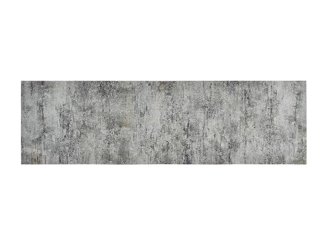 Tapete de cozinha lavável com estampa de concreto 60x180 cm veludo