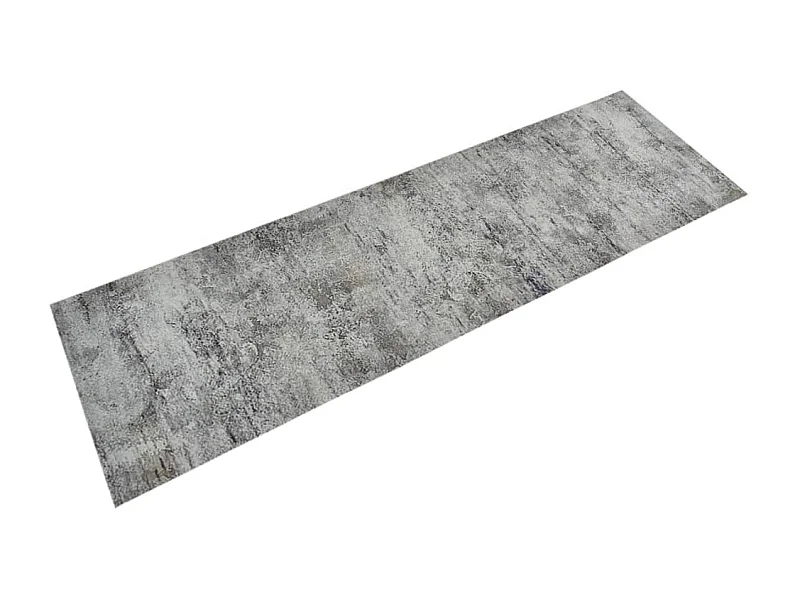 Tapis de cuisine lavable impression béton 60x180 cm velours