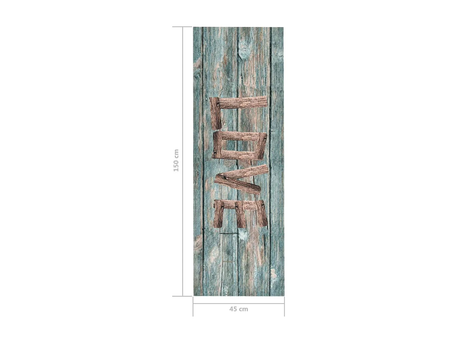 Tapis de sol de cuisine lavable Love 45x150 cm