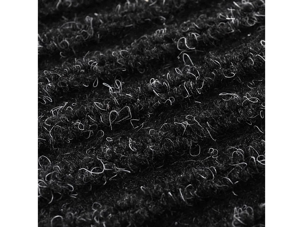 Alfombra de entrada PVC Negro 90 x 60 cm