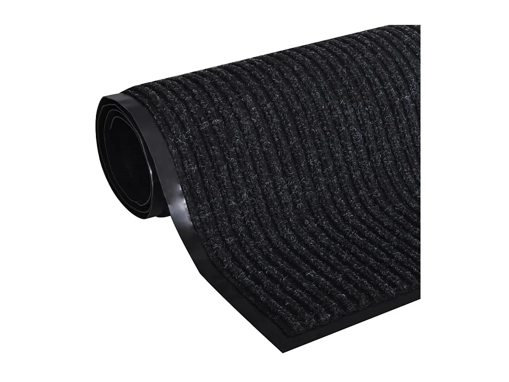 Tappetino d'ingresso in PVC nero 90 x 60 cm