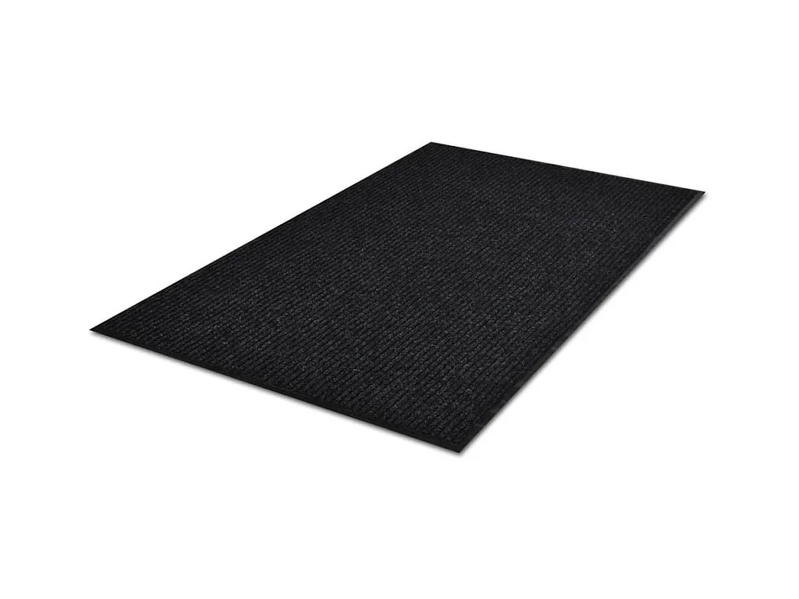 Tappetino d'ingresso in PVC nero 90 x 60 cm