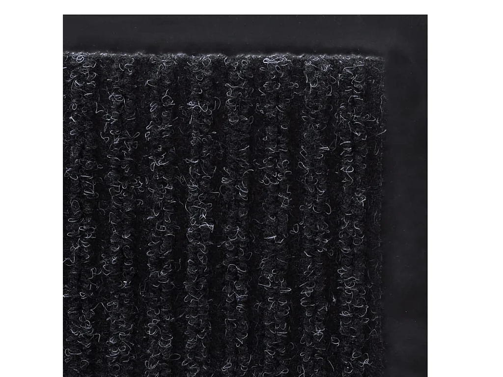 Tapete de entrada PVC preto 90 x 60 cm