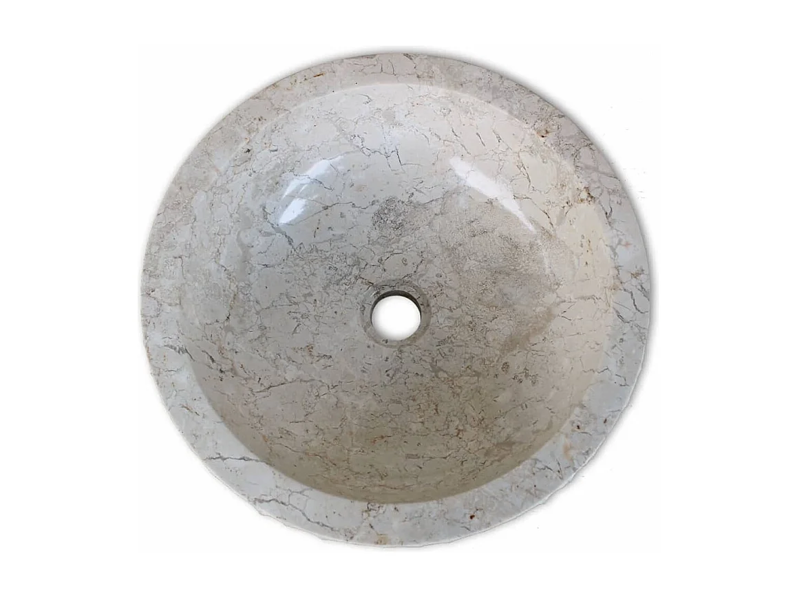 Lavabo Marbre 40 cm Crème