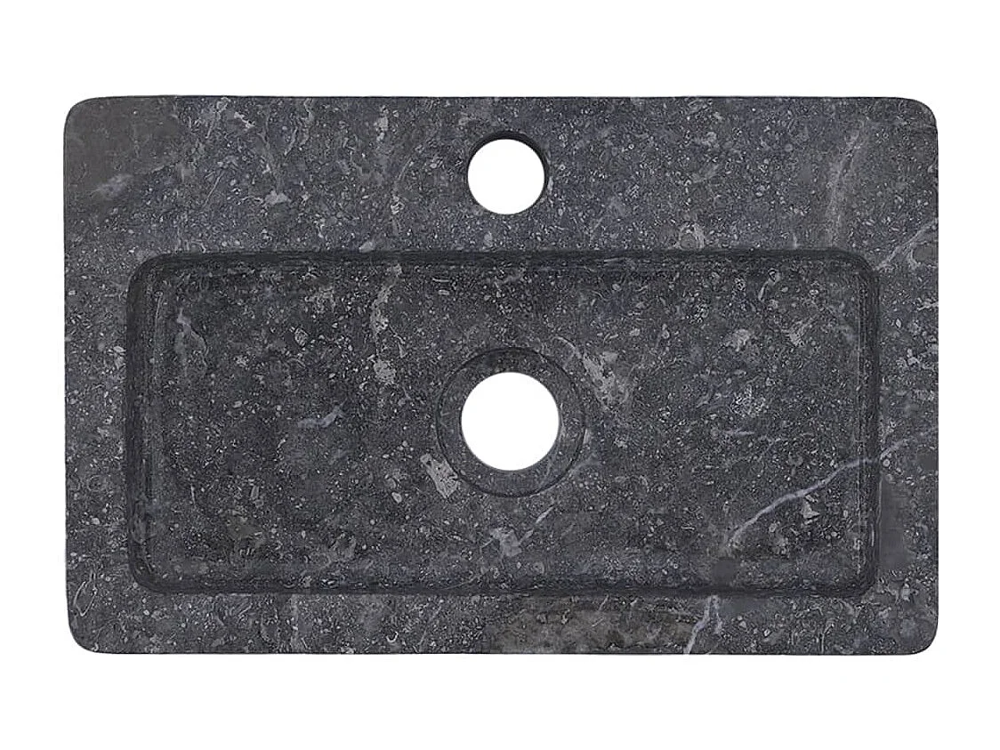 Lavabo de pared gris mármol 38x24x6,5 cm