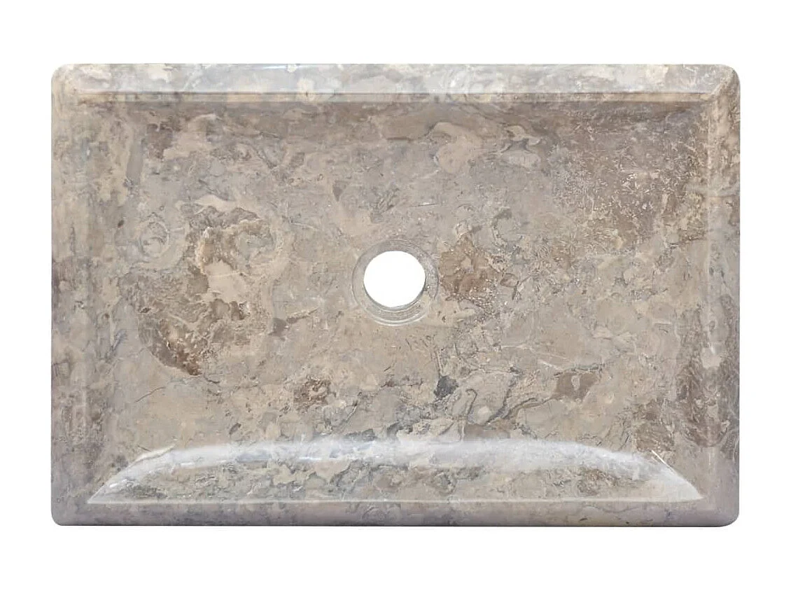 Lavabo Gris 50x35x10 cm Marbre