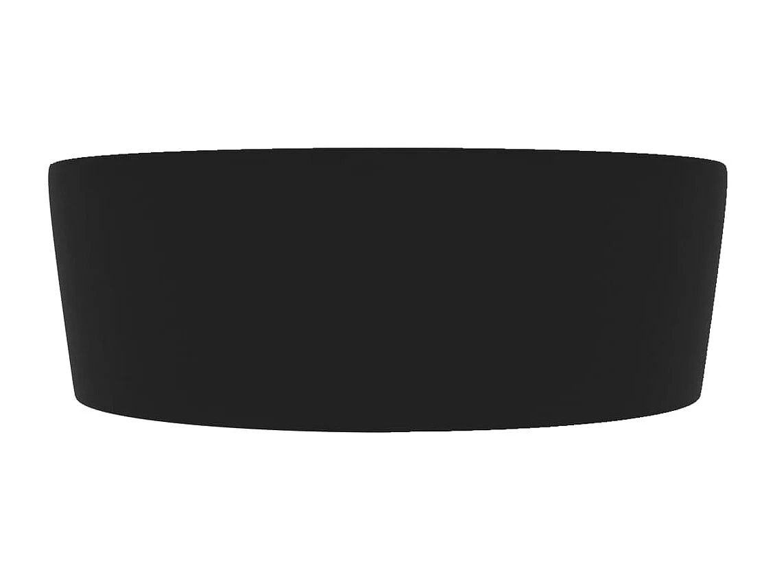 Lavabo de luxe avec trop-plein Noir mat 36x13 cm Céramique