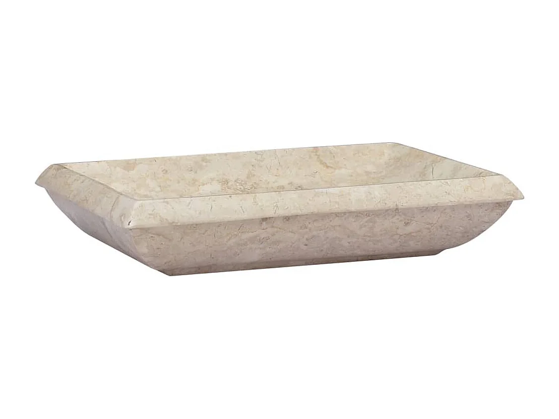 Lavabo Crema 50x35x10 cm Mármol