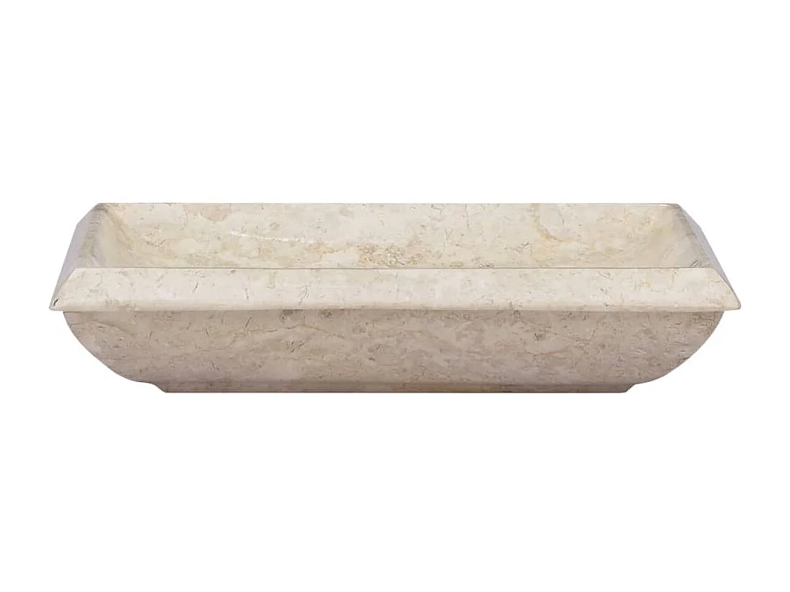 Lavabo Crema 50x35x10 cm Mármol