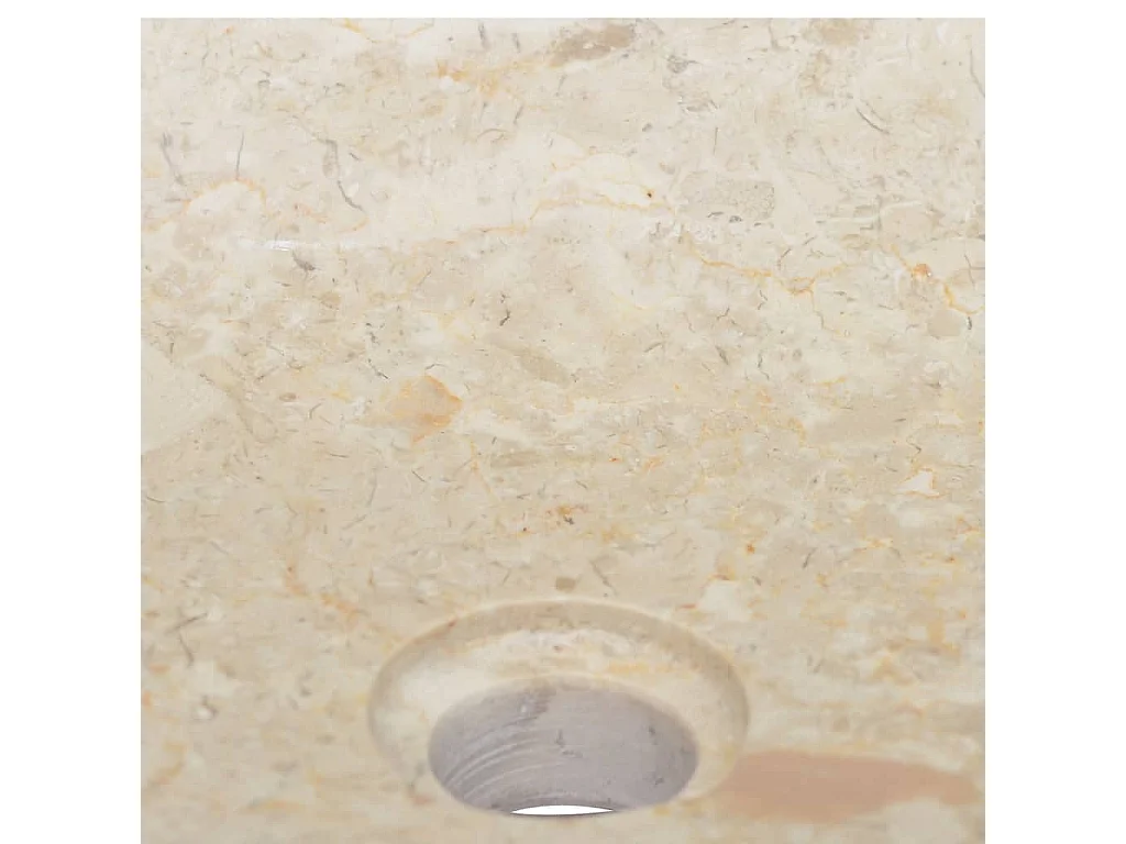 Lavabo Crema 50x35x10 cm Mármol