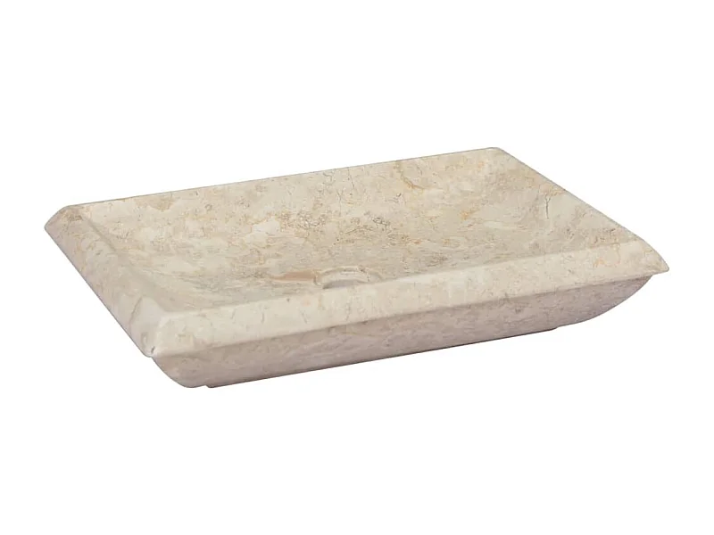 Lavabo Crema 50x35x10 cm Mármol