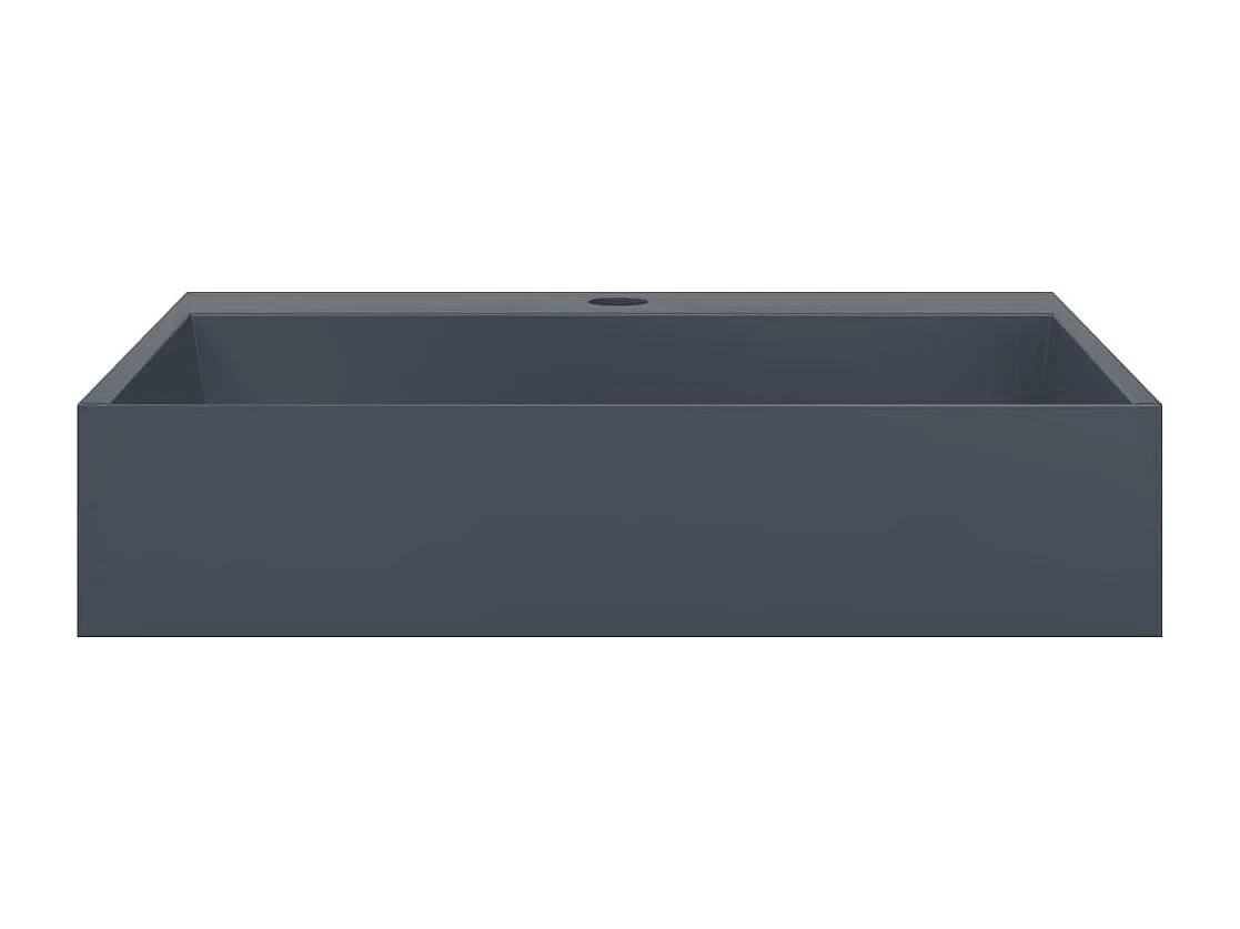 Lavatório 50x38x11 cm fundido mineral/mármore antracite